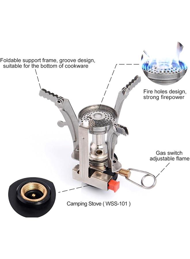 Generic Portable stove Flat gas Camping stove Mini Electronic lighter for fishing Mountaineering picnic - Image 3
