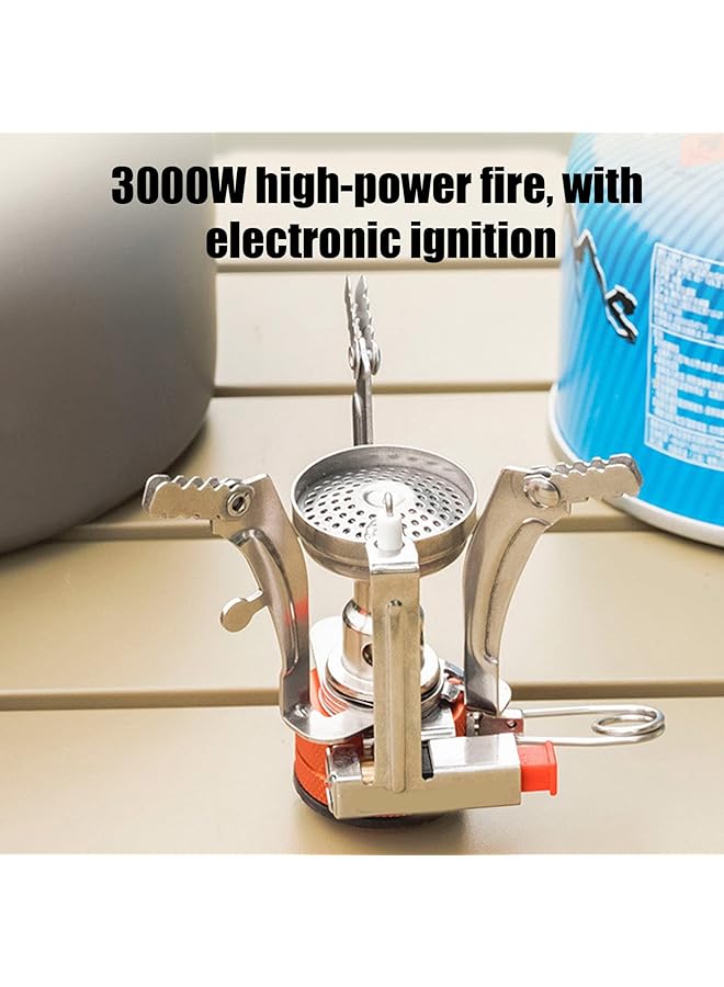 Generic Portable stove Flat gas Camping stove Mini Electronic lighter for fishing Mountaineering picnic - Image 4