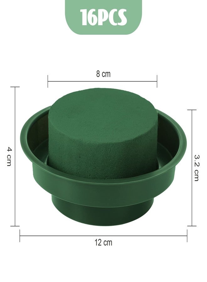 مايتيز مجموعة تنسيق الزهور من مايتيز، رغوة زهرية مع وعاء، 4.7 بوصة، أخضر، رغوة رطبة مستديرة، زهور ممر الزفاف، زينة الحفلات (16) - Image 2