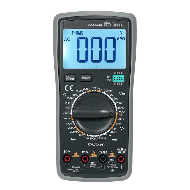 Digital Multimeter 2000 Counts Auto Range Backlight Tester AC DC Voltage Current Resistance - Image 2