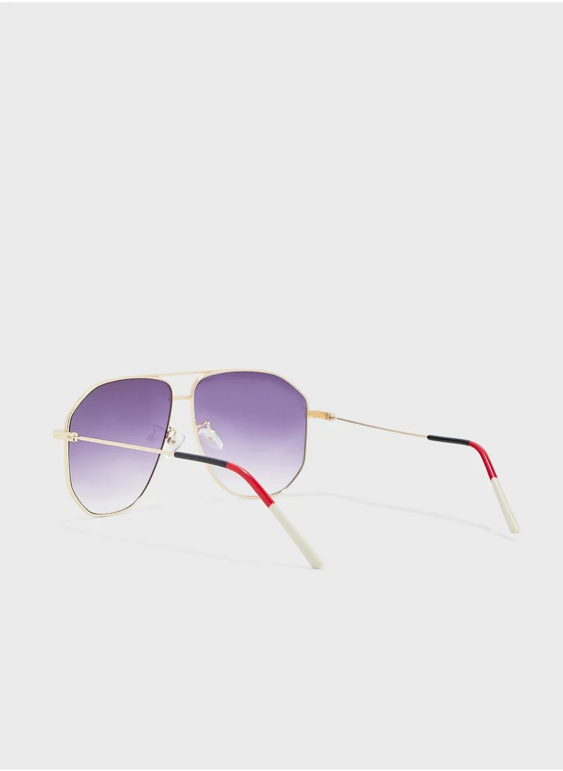 Seventy Five Casual Aviator Sunglasses