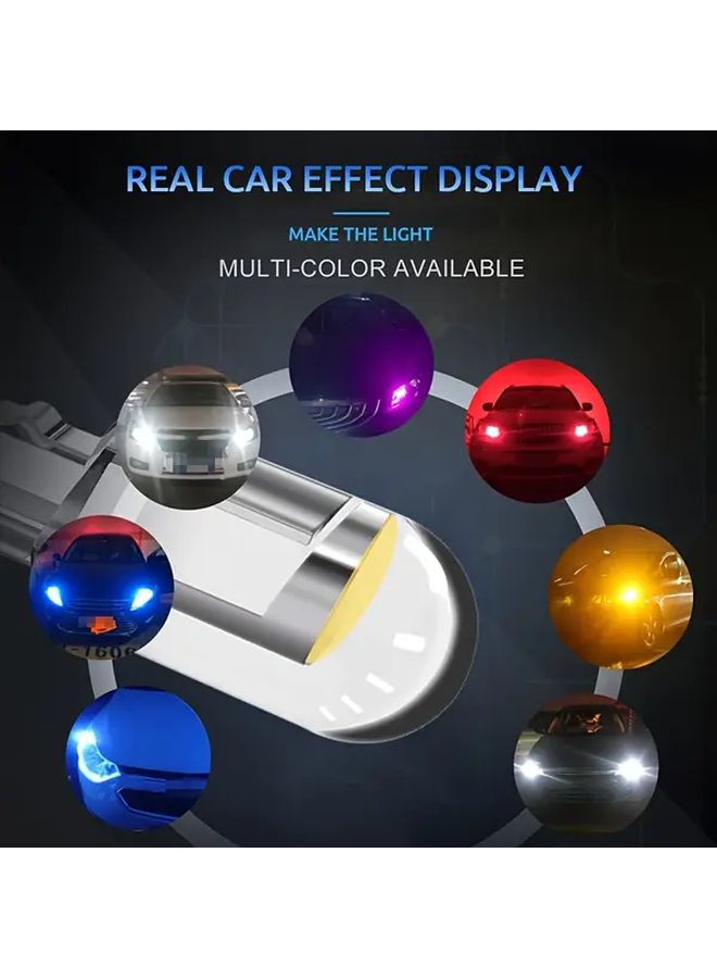 20pcs T10 LED COB Mini Lights Super Bright Ice Blue For Car Motorcycle - Image 3