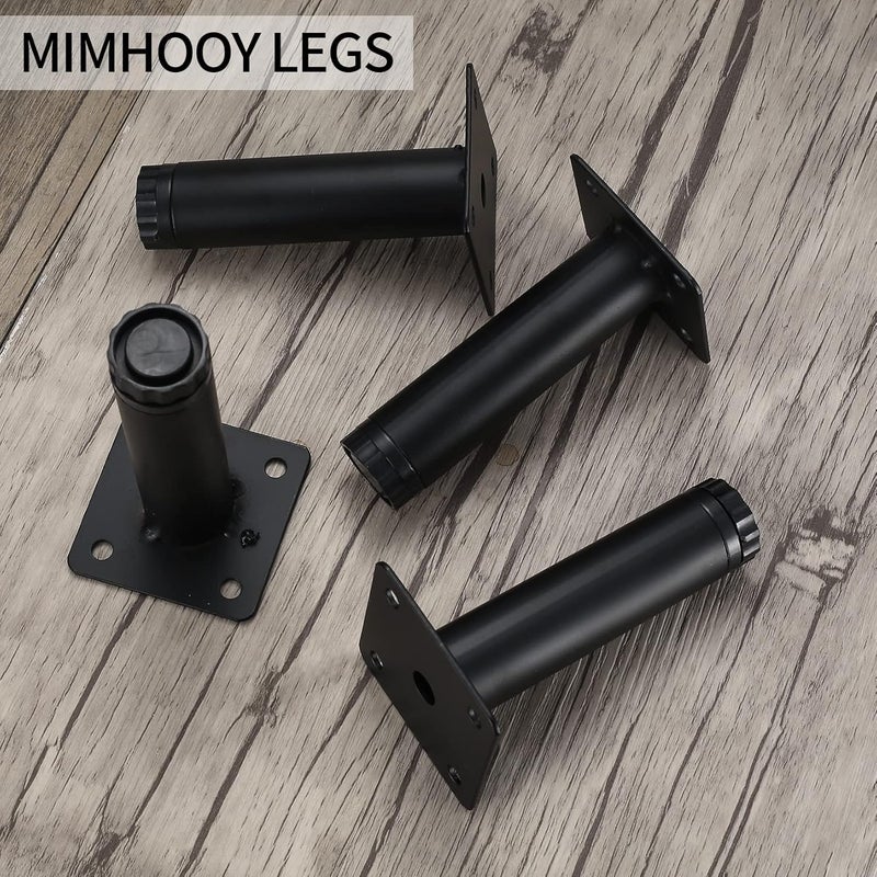 Fulushouxi 4PCS Furniture Legs, Metal Cabinet Legs, 5cm, Adjustable Furniture Support Feet for Kitchen Shelves, Sofa, Table, Chair, Desk, Cabinet, Furniture, Adjustable Legs, Feet Foot - Image 5