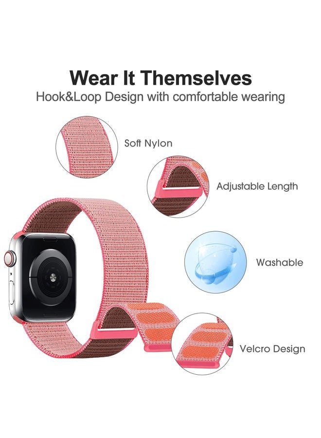 SimpleThings Compatible with Kids Apple Watch Bands, Nylon Hook and Loop for K12 Boy Girl Small Wrist iWatch Series 9 8 7 6 5 4 3 SE SE2 - Image 3