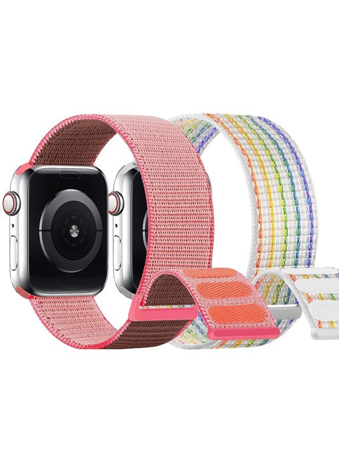 SimpleThings Compatible with Kids Apple Watch Bands, Nylon Hook and Loop for K12 Boy Girl Small Wrist iWatch Series 9 8 7 6 5 4 3 SE SE2 - Image 1
