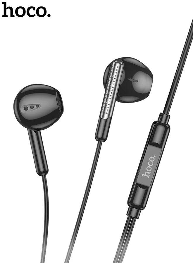 hoco. M123 Glory Universal Digital Earphones with Microphone Type-C(Black) - Image 1