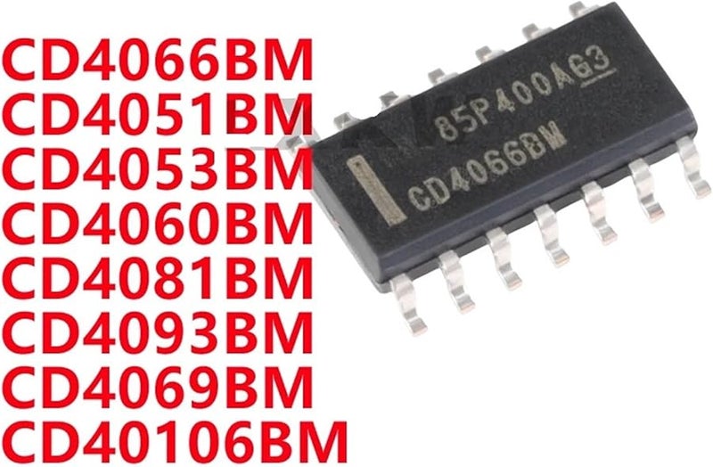 CD4081BM 10 PCS Logic IC Chips CD4066BM CD4051BM CD4053BM CD4060BM CD4093BM CD40106BM CD4069BM - Image 3