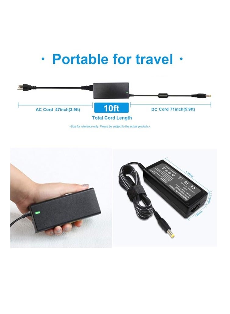 Terabyte 65W 19V 3.42A AC Adapter Charger Compatible with Acer Aspire V5 V3 V7 S3 E1 R3 R7 M5 E1 5349 5750 5250 7560 AS7750, Monitor S202HL H236HL G246HL H276HL G276HL S220HQL HN274H PA-1650-86 Power Supply - Image 4