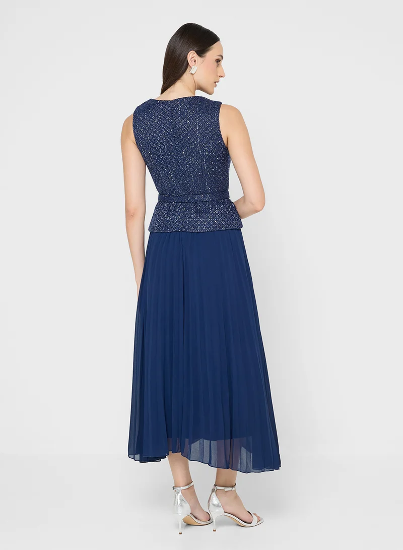 ايلا Tweed Styled Vest Dress