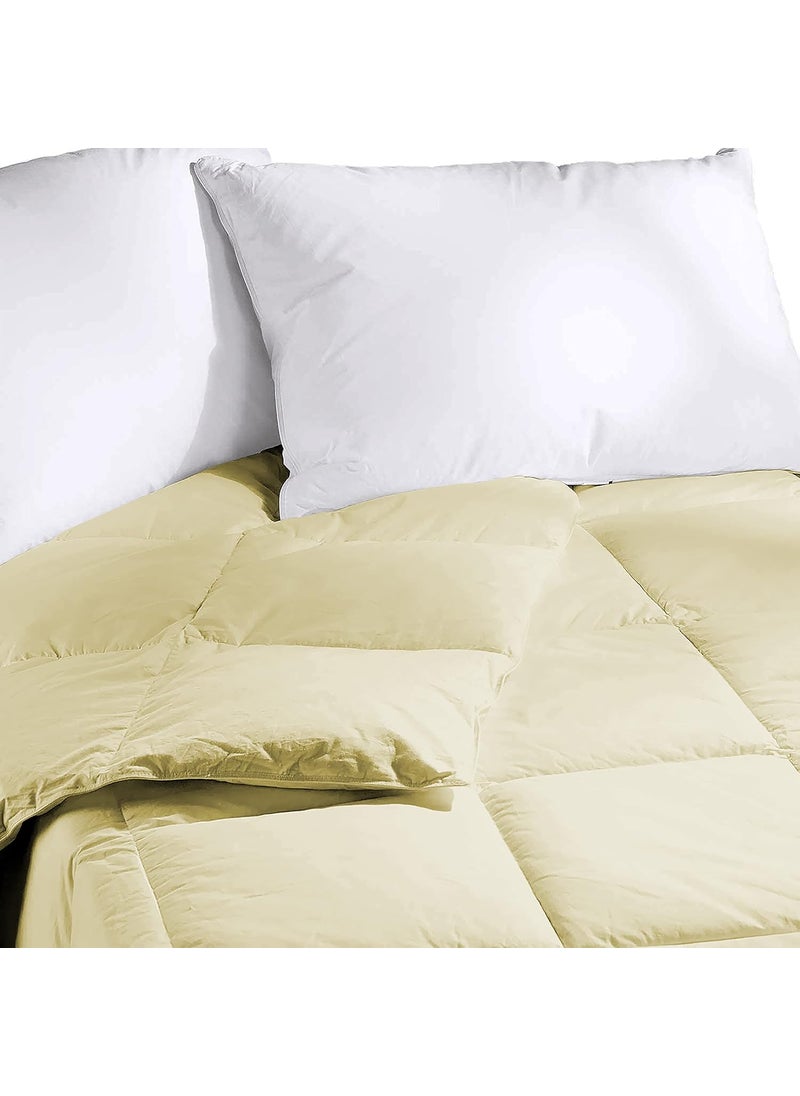 Indian Kingdom Indian Kingdom 500 GSM Winter Proof Comforter Premium Collection Quilted Comforter 90 x 100 Inches228cm x 254cm Double Bed ComforterIvory  - Image 2