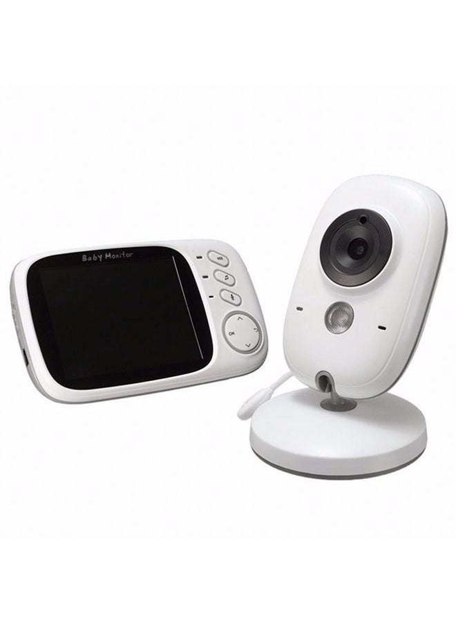 hibobi - 3.2 Inch Two-Way Voice Intercom Baby Monitor - White - Image 1