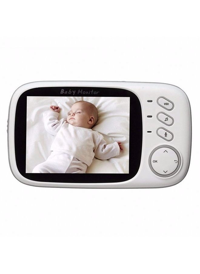 hibobi - 3.2 Inch Two-Way Voice Intercom Baby Monitor - White - Image 1