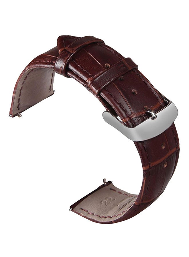 NIBEMINENT Replacement Leather Band For Samsung Gear S3/ Classic S3 Frontier Sports Brown 
