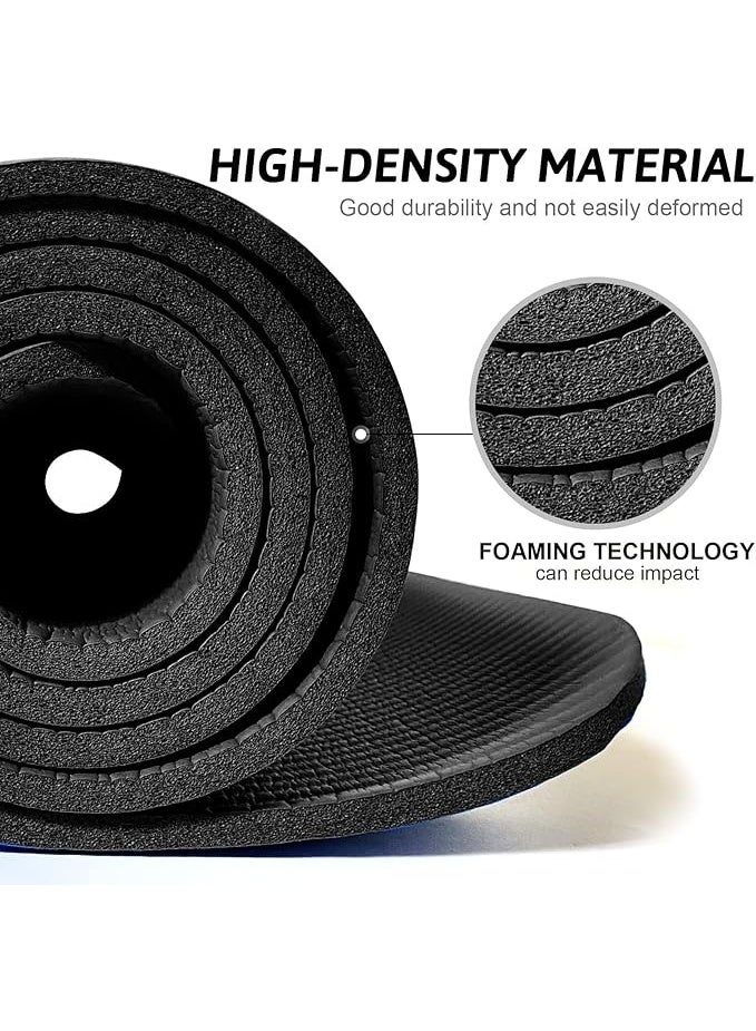 Lynacz Original Yoga Mat Non Slip, Yoga Mat with Strap Included 10mm Thick Exercise Mat Ideal for HiiT, Pilates, Yoga and Many Other Home Workouts - Image 3