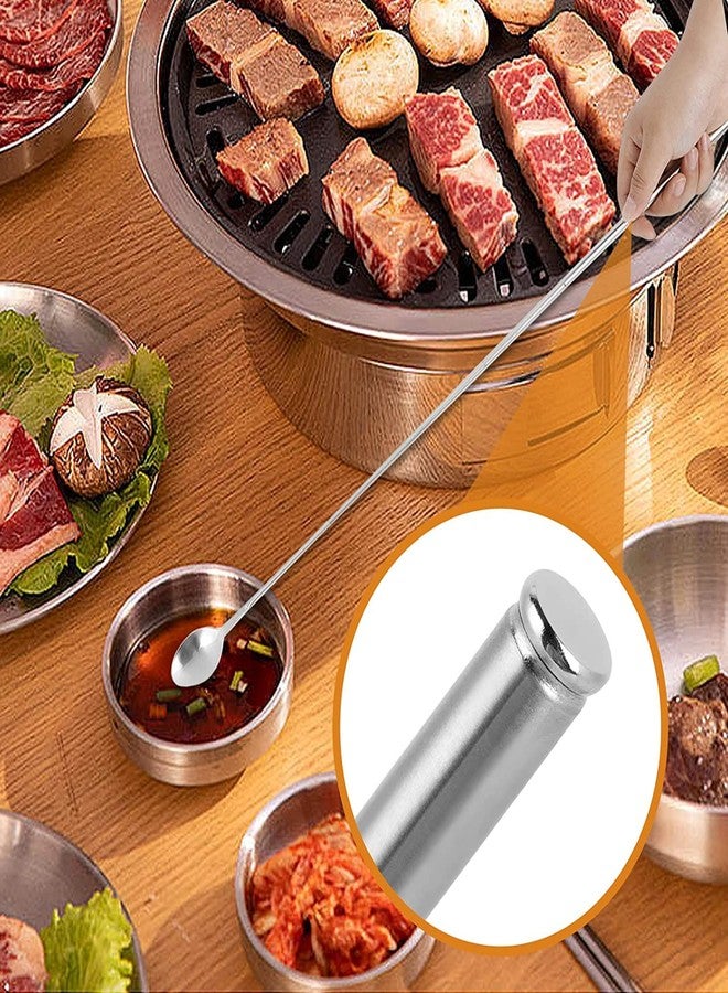 LIZEALUCKY Stainless Steel Extendable Stirring Spoon - 24.4in Long Telescopic Handle for Barbecue & Tableware Supplies - Image 4