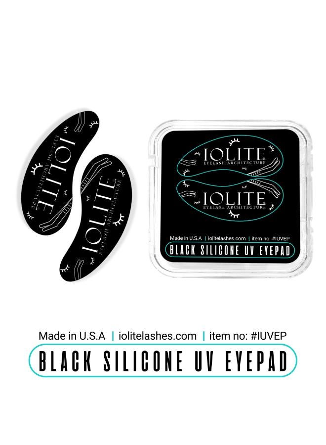 IOLITE Uv Lash Eye Patch  Silicone Eye Pads  Reusable  Hypoallergenic Tanning Bed Eye Protection For Uv Lash Extension  Comfortable  Secure Undereyelid Shields (1 Pair Black) Iuvep - Image 5