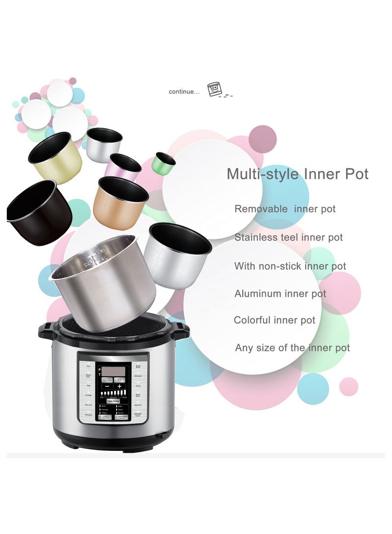 JAJEEK 10L Electric Pressure Cooker All In 1 Micro Computer Non Stick Inner Pot Stainless Steel Multi Function Smart Cooking Commercial Capacity Factory Direct Multi Cooker - Image 5