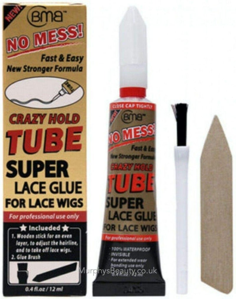 BMB Crazy Hold Tube Super Lace Wig Glue - 0.4 oz (12 ml) for Professional Use