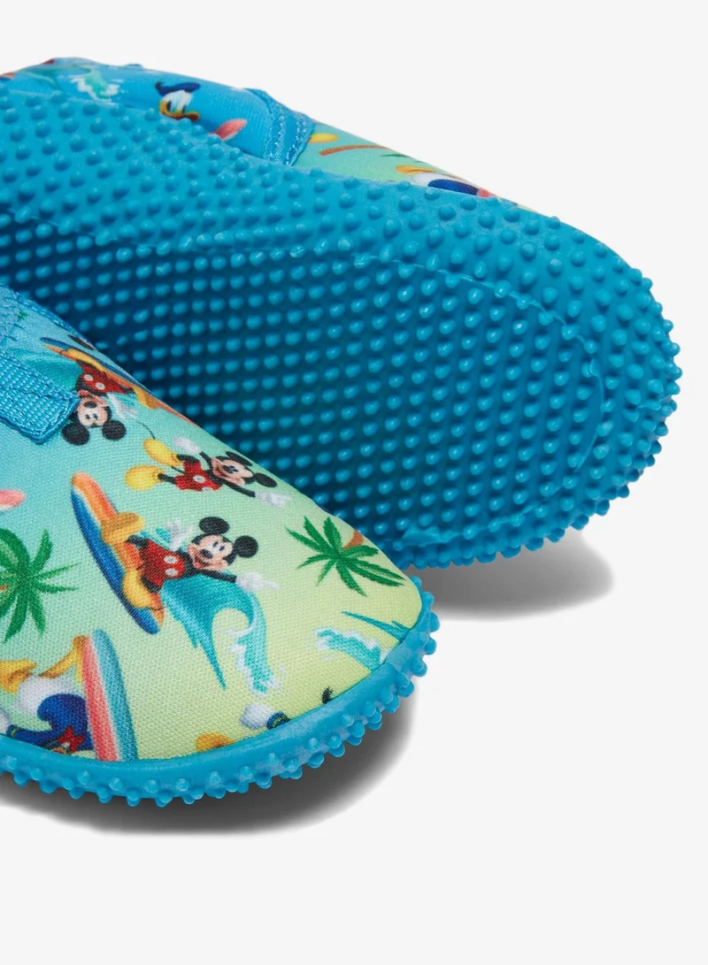 Matalan Disney Boys Blue Mickey Mouse Friends Swim Shoes