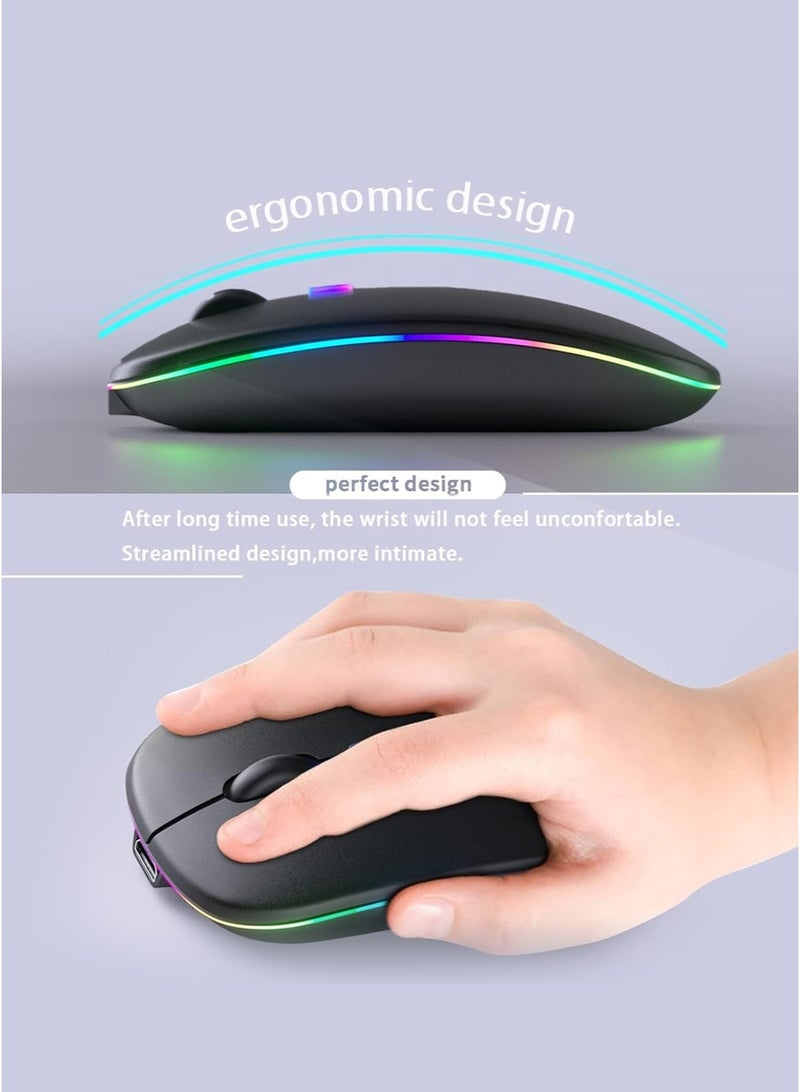 Mouse Wireless 600.0 mAh M40 Ultra-Thin Wireless Mouse Black - Image 5