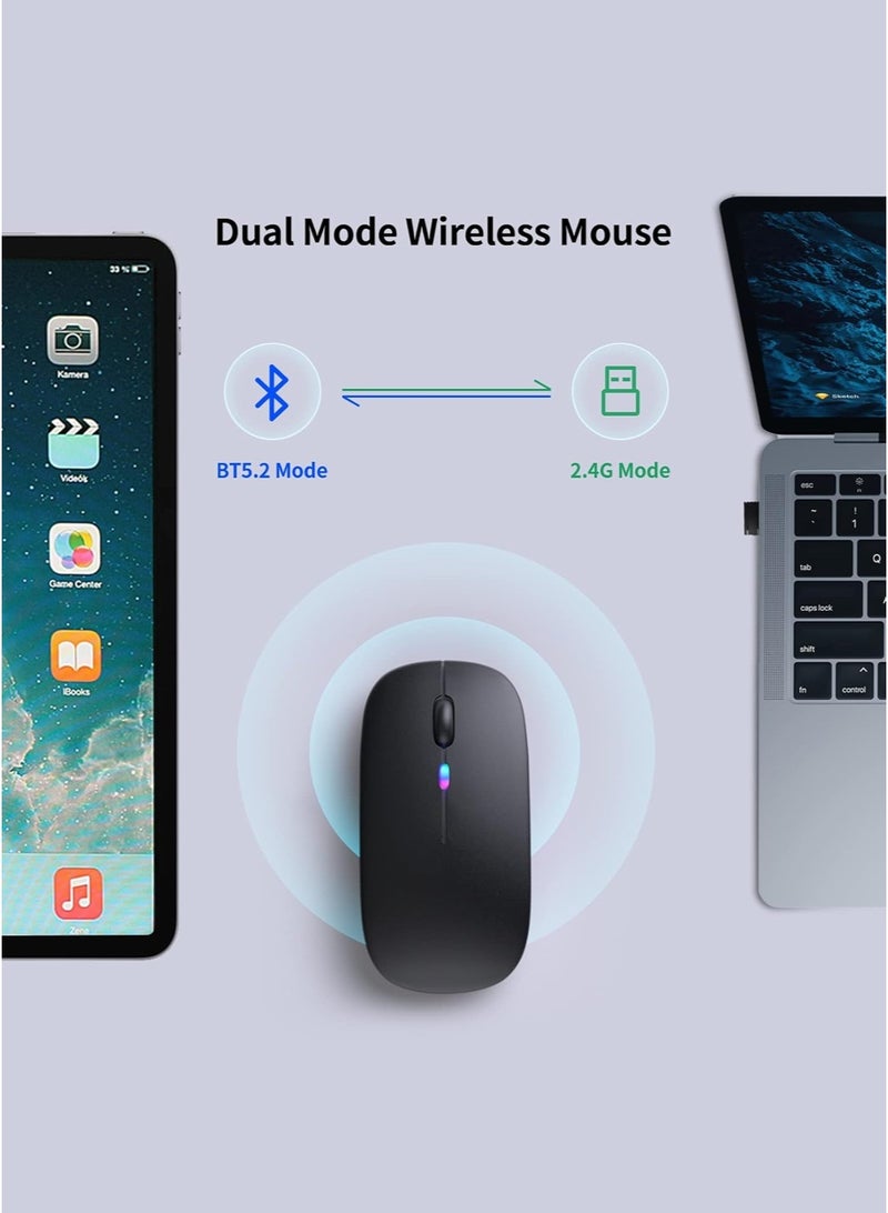 Mouse Wireless 600.0 mAh M40 Ultra-Thin Wireless Mouse Black - Image 4