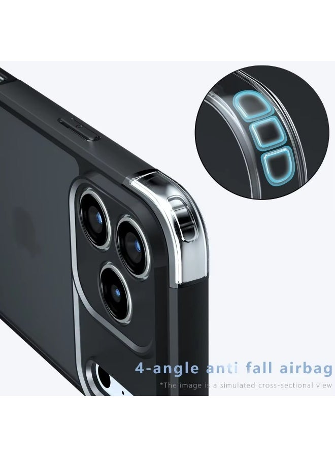 إكس ليفيل جراب iPhone 17 Pro Max، غطاء مغناطيسي قوي Magsafe، حماية من الدرجة الفضائية، مقاوم للخدش، جراب صلب نحيف ومضاد للصدمات لهاتف iPhone 17 Pro Max 5G مقاس 6.9 بوصة - أسود شفاف - Image 5