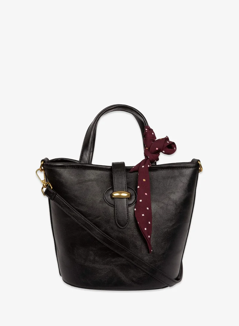 Faux Leather Crossbody Bag