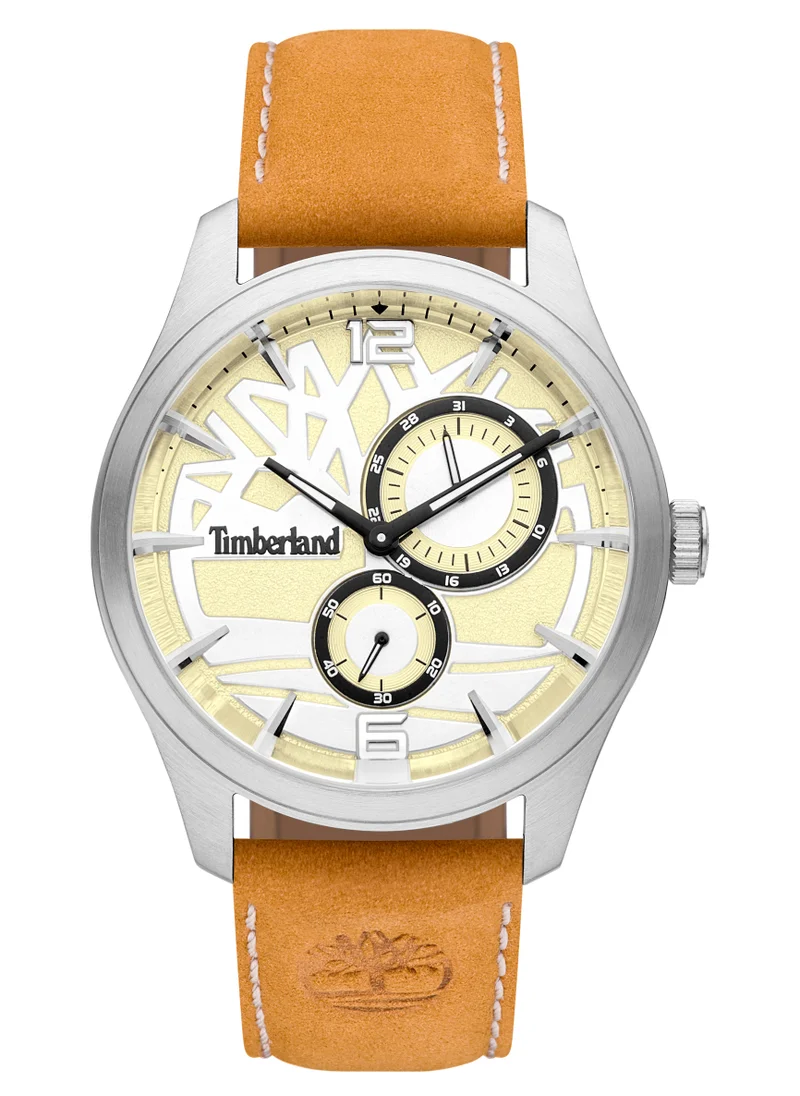 تمبرلاند Ferndale Men's Watch Analog Beige Dial Cream Leather Strap