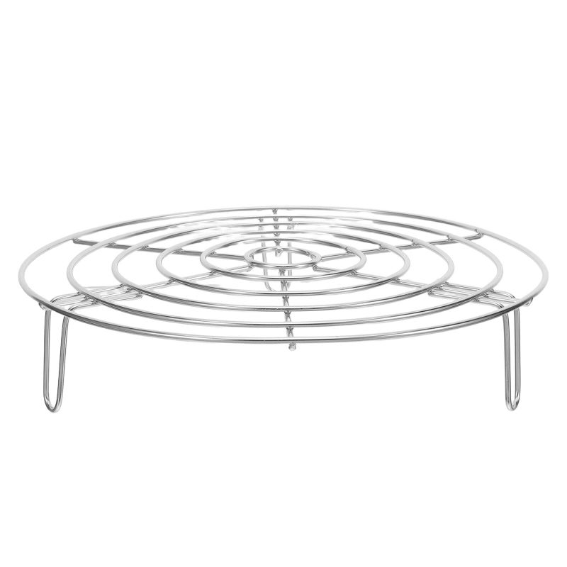 304 Stainless Steel 24cm Steaming Rack Multipurpose Anti Scald Steamer Stand - Image 2
