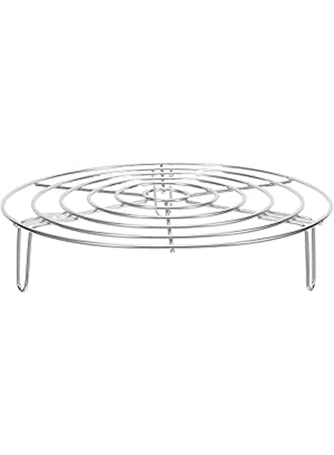 304 Stainless Steel 24cm Steaming Rack Multipurpose Anti Scald Steamer Stand - Image 1