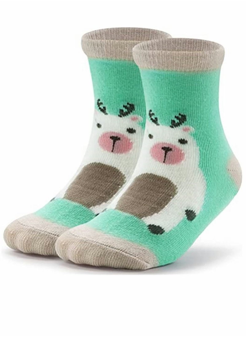 Socks, Cartoon Children's Socks, Non-slip Floor Socks, Girls Socks, Toddler Girls Grip Socks, Boys Non-slip Socks, for Kids Anti Skid, 12 Pack - Image 5