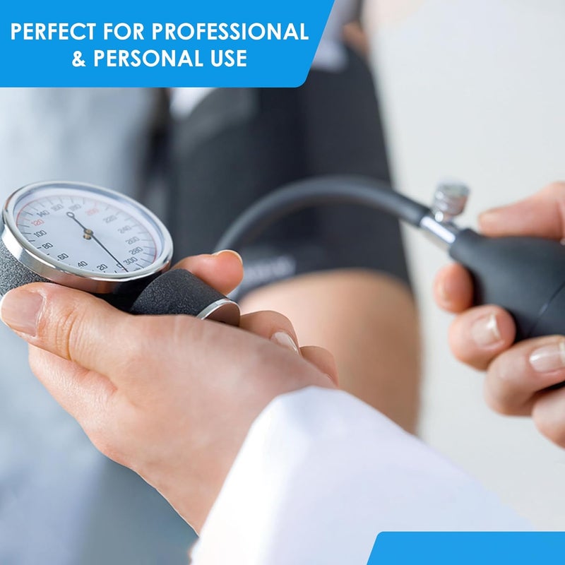 PRIMACARE جهاز قياس ضغط الدم اليدوي Primacare DS9191 مع كفة للأطفال ونظام تضخيم خالي من اللاتكس وحقيبة حمل نيلون مقاومة للماء باللون الأسود - Image 5