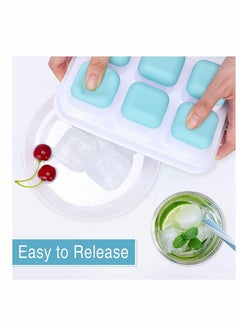 Y&D Ice Cube Trays, Easy Release Silicone Trays with Removable Lid Large Square Molds for Cocktail, Whiskey, Soda, Baby Food  - Image 5