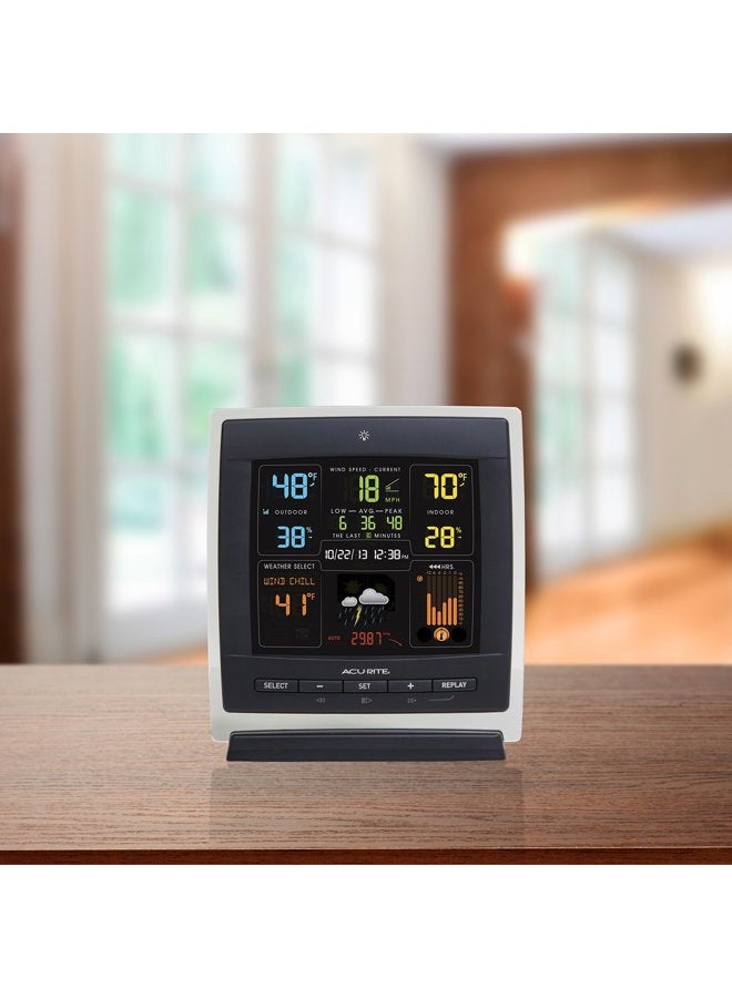 Acurite Notos (00622) Pro Color Weather Station with Wind Speed, Temperature and Humidity, dark theme - Image 3