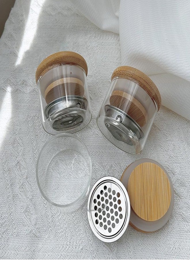JALIYA Nail Brushes Washing Cup Acrylic Nail Brush Cleaner Dappen Dish with Lid Easy Cleaning Portable Mesh Layered Nail Art Brush Washer for Nail Sequins Glitter Powder Nail Tools Nail Art Brushes Clean Cup - Image 2
