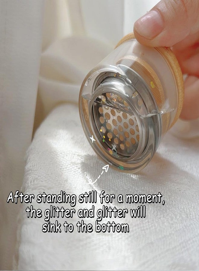 JALIYA Nail Brushes Washing Cup Acrylic Nail Brush Cleaner Dappen Dish with Lid Easy Cleaning Portable Mesh Layered Nail Art Brush Washer for Nail Sequins Glitter Powder Nail Tools Nail Art Brushes Clean Cup - Image 5