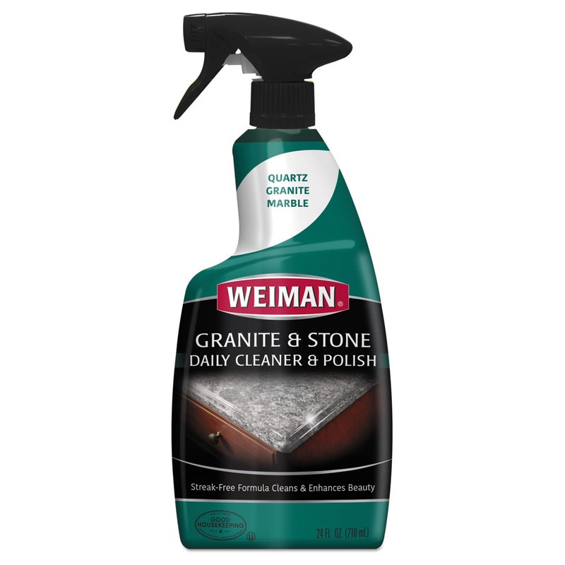 Weiman Granite Cleaner and Polish - 24 Ounce 6 Pack - For Granite Marble Soapstone Quartz Quartzite Slate Limestone Corian Laminate Tile Countertop and More - Image 1