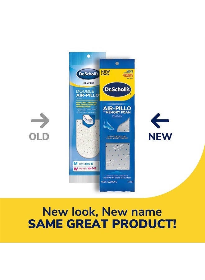 Dr. Scholl's Air-Pillo with Memory Foam Insoles, Unisex (Men 7-12) (Women 5-10), 1 Pair, Trim to Fit Inserts - Image 2