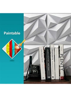 HQ-GAMING 3D Wall Panels for Interior PVC Brick Wallpaper White Wall Stickers Textured Wall Panels Decorative Wall Tiles Waterproof Wall Covering Panelsfor Wall Decor 30*30cm  - Image 3