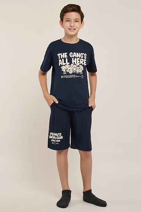 R&b Peanuts Print Pyjama Set