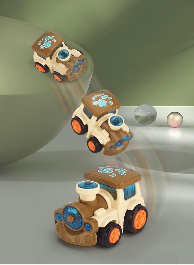 SHUDAUSHI® Friction Powered Toy Cars Pull Along Toys for Kids, Car Toys, Scooter for Kids Birthday Gift Toys for Toddler Pull Back Toys for Kids New Born Baby Toys (Train & Helicopter) - Image 4