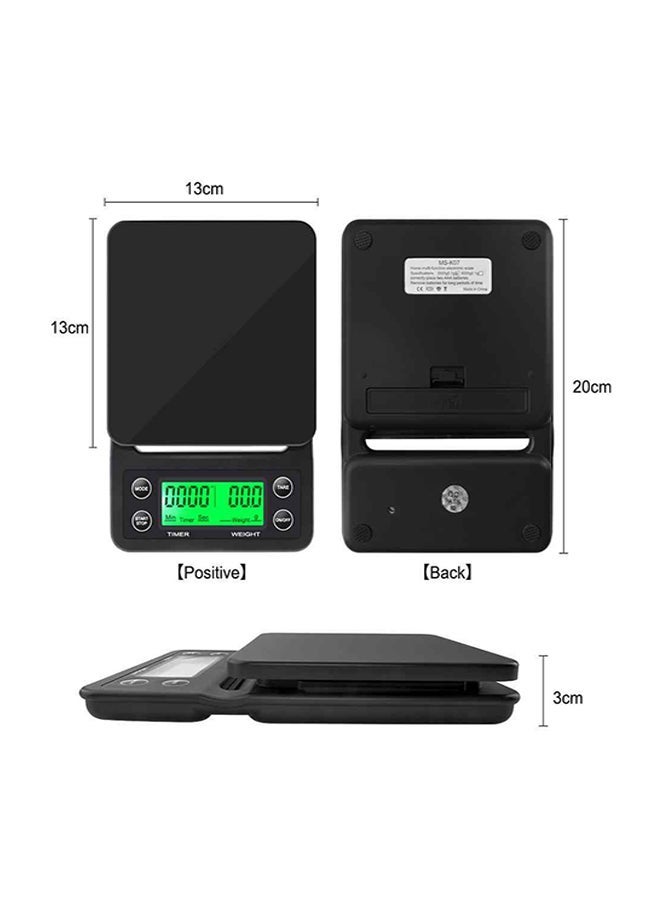 NIBEMINENT High Precision LCD Electronic Scale Black - Image 2