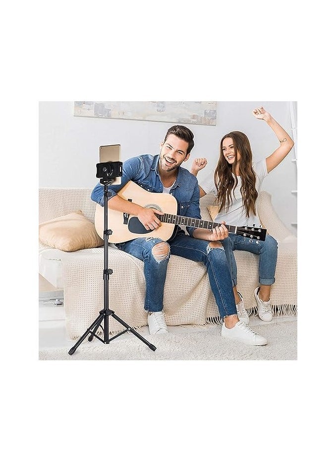 ELTRAZONE iPad Tripod Stand – Height Adjustable Foldable Floor Cradle Mount for Apple iPad, iPad Mini & All 7-10 Inch Tablets – Universal Tablet Tripod Holder with 360° Rotation, Anti-Slip Grip, and Carrying Case – Ideal for Home, Office, Video, and Presentation Use - Image 2