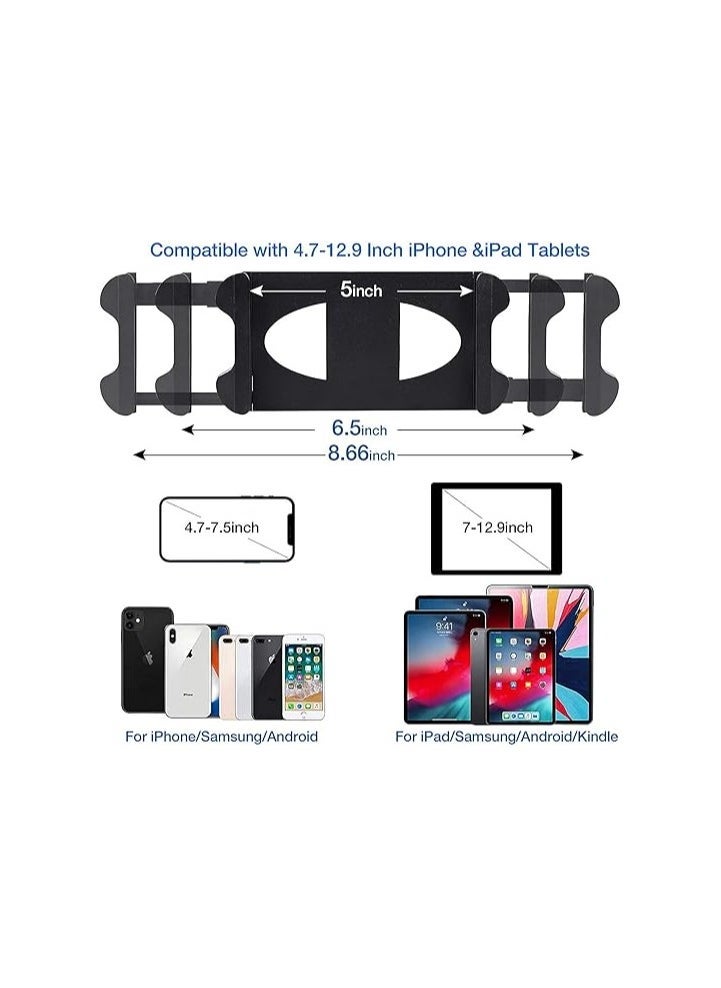 ELTRAZONE iPad Tripod Stand – Height Adjustable Foldable Floor Cradle Mount for Apple iPad, iPad Mini & All 7-10 Inch Tablets – Universal Tablet Tripod Holder with 360° Rotation, Anti-Slip Grip, and Carrying Case – Ideal for Home, Office, Video, and Presentation Use - Image 5