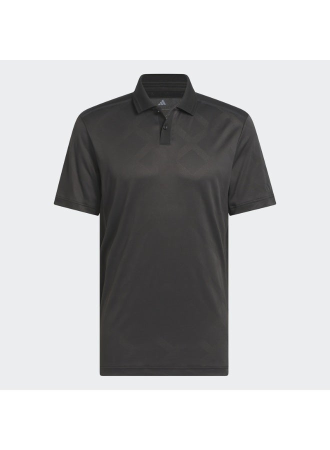 Adidas Tour Nylon Golf Polo Shirt - Black - Image 2