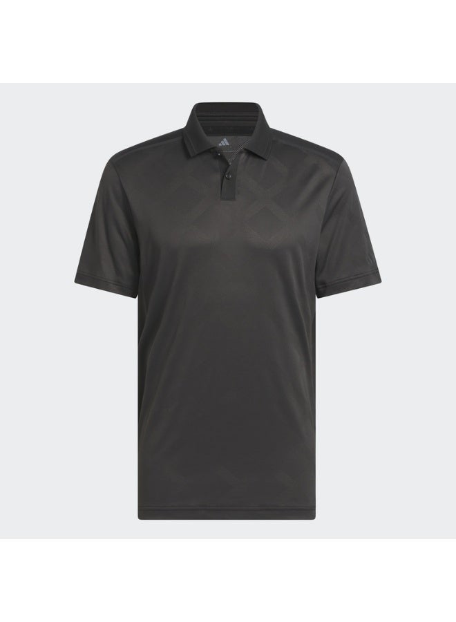 Adidas Tour Nylon Golf Polo Shirt - Black - Image 3