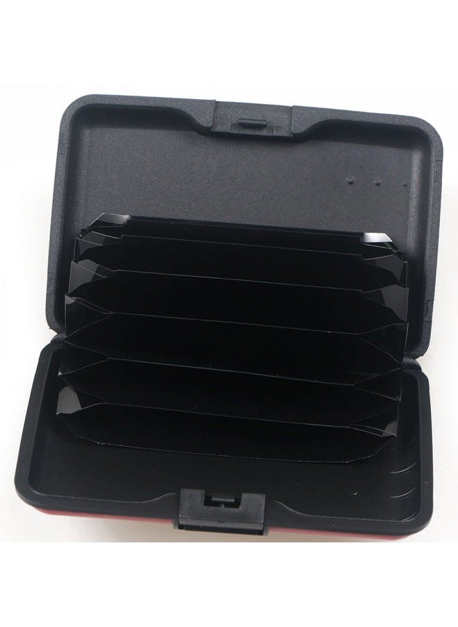 BoHong RFID Credit Card Holder Mini Aluminum Card Wallet RFID Blocking Slim Metal Hard Card Case Business Cards Holder ID Case for Women Men-Flower  - Image 4