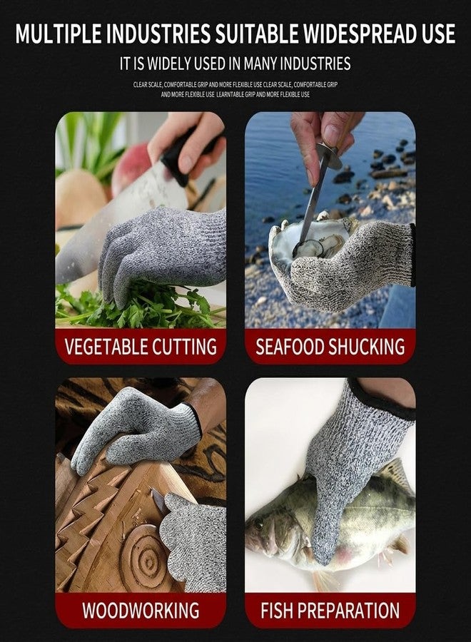 Cut Resistant Gloves Food Grade HDPE - Kitchen Safety Gloves for Chef Meat Cutting Oyster Shucking Mandoline Slicing(Medium) - Image 2
