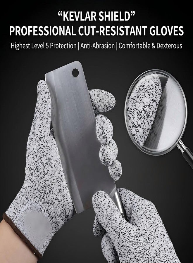 Cut Resistant Gloves Food Grade HDPE - Kitchen Safety Gloves for Chef Meat Cutting Oyster Shucking Mandoline Slicing(Medium) - Image 4