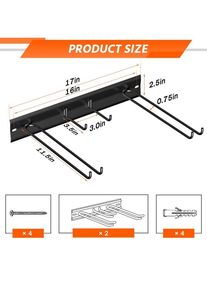 Ultrawall Wall Mount Ski Rack, Garage Ski Storage Rack, Ski Hangers For 8 Pairs of Skis - Image 2